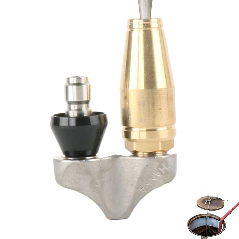 3/8Cleaning Reverse Turbo Sewer Drain Jetter Nozzle 3000 PSI for Pressure Washer sewer jetter nozzle dual turbo nozzle pressure washer sewer. jetter kit for pressure washer sewer jetter 1Pcs A