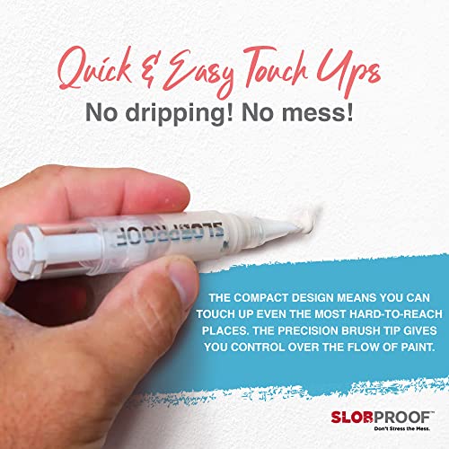 Slobproof Fillable Paint Pen Bundle - Brush Pens Paint Kit, Refillable Paint Pen, Small Touch Up Paint Pen, Artist Supplies Bulk Paint Pens For Wall Paint & Wood Paint - Bundle Pack Of 5 & Pack Of 2 #TOP4