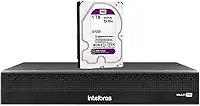 Dvr Gravador de Vídeo Intelbras MHDX 3116-C 16 Canais Full HD 1080p com Compressão H.265+ e Inteligência Artificial + HD 1TB Purple