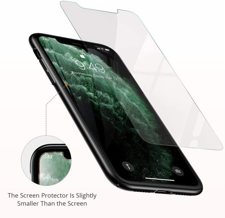 Miniatura 6 de HGJTF Protector de pantalla para Xiaomi Redmi Note 12 4G (6.67 pulgadas), paquete de 4 de alta transparencia dureza 9H antiarañazos sin burbujas