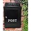 Black With Silver Post Sign