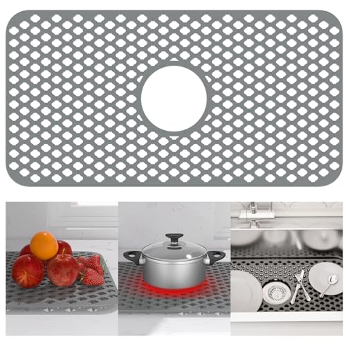 TOOVEM Silicone Kitchen Sink Mat with Non-slip