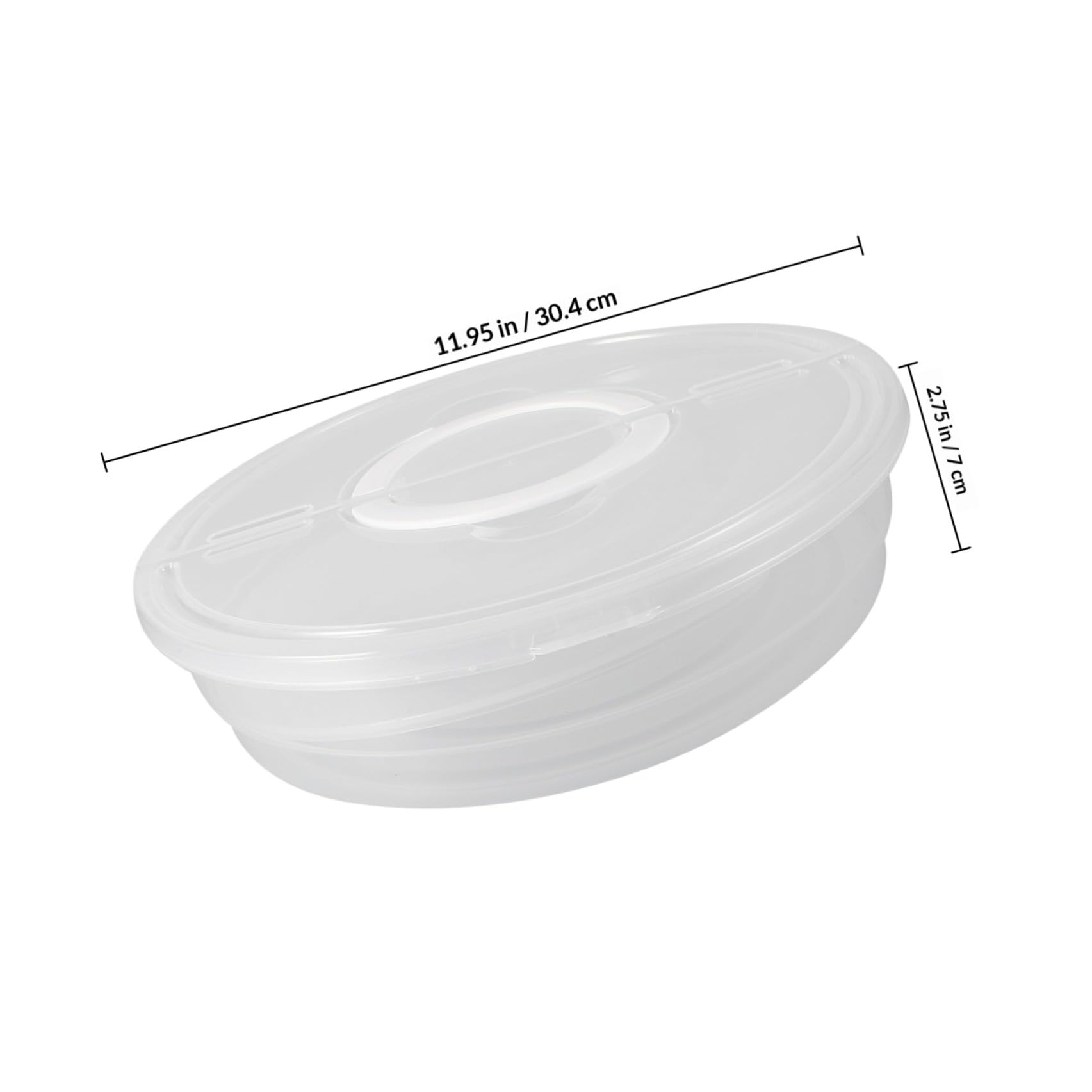 CANIGHT 2 Recipientes de Plástico para Almacenar Alimentos con Tapa y Asa, Diseño Apilable Reutilizable, Adecuado para Uso en Casa y Restaurantes