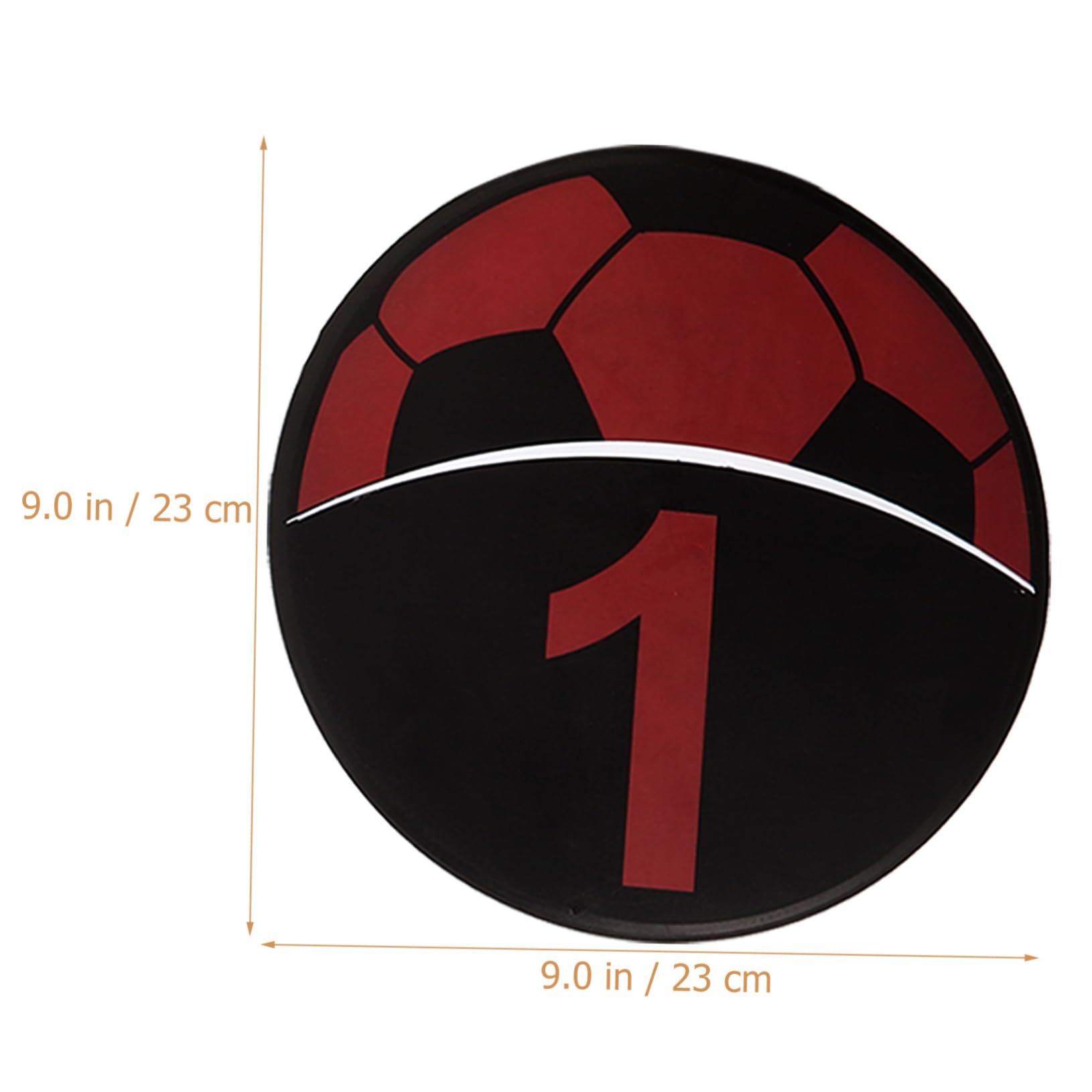 Garneck 5Pcs Soccer Training Numbered Discs Durable TPE Signs for Agility Drills Bright Color Markers for Football and Sports Training Equipment Flexible Boundary Setup