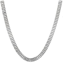 1.9-3.2MM Man Chain Necklace, 45-55CM Popcorn Link Chain, Silver Stainless Steel Chains for Boyfriend