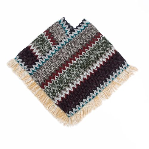 Image of Women's V Neck Poncho Soft Cape Fashion Off The Shoulder Knit Sweater Spring Loose Convertible Knitwear