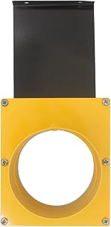 Compuerta guillotina para aspirador de serrin o virutas madera compuerta aspiracion colector polvo extractor carpinteria (Diámetro interno 150mm)