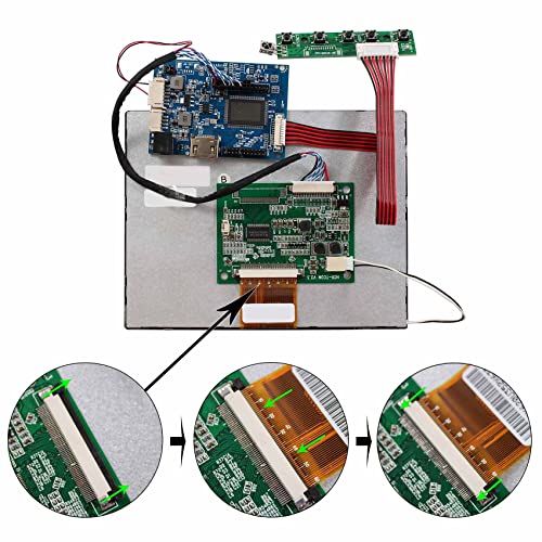 Image of VSDISPLAY 7 inch 7 inch 800x600 4:3 CLAA070MA0ACW LCD Screen TFT Monitor and LCD Controller Board 60 pin