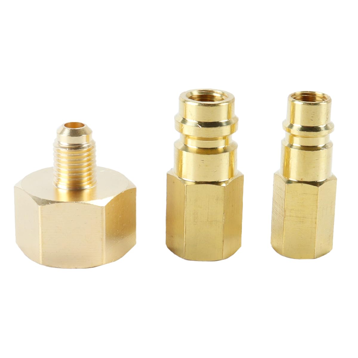 Adattatore Connettore Riempimento Refrigerante Aria Condizionata R134A 1/4" SAE Filettatura W21.8 a R22