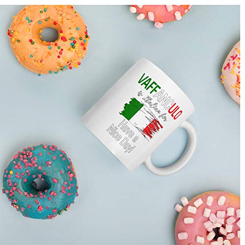 Panvola Vaffanculo Is Italian For Have A Nice Day Funny Italian Gift For Coworker Friends Sister Brother Family in Italy Coffee Ceramic Mug Novelty Drinkware (White, 11 oz) - Image 7
