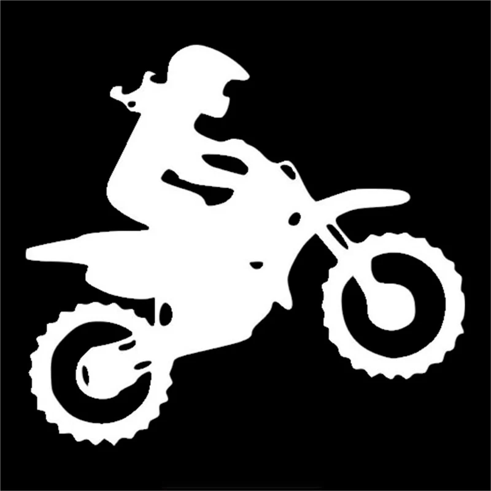 FGLFPXI Car Sticker Dirt Bike Motocross Rider Bike Funny Auto Motorcycles Accessories Decals