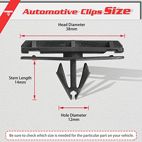 Image of OTUAYAUTO 30PCS Fender Flare Clip - Rocker Moulding Clip Replacement for Jeep Wrangler JK & Unlimited JK 2007-2018, Replace OEM: 68039280-AA