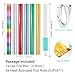 Hot Foil Roll & Hot Heated Foil Pens Set, Foil Quill Tool Freestyle Starter Kit, Includes 1 USB Heat Foil Pen and 6 PCS 5.9inch x 4.26feet Glimmer Foil Rolls for Card Making Craft Projects 0.8mm Tips