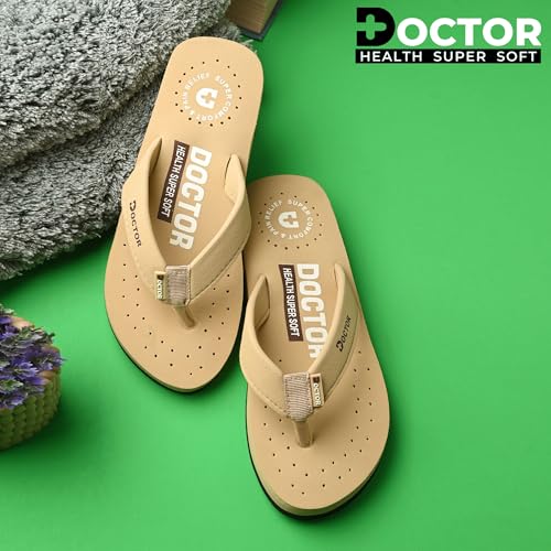 Image of DOCTOR HEALTH SUPER SOFT Women's Orthopedic Sandals And Slippers | Lightweight Anti-Skid Comfort Slides for Heel Pain Relief | Soft Cushion Sole Footwear for Everyday Use