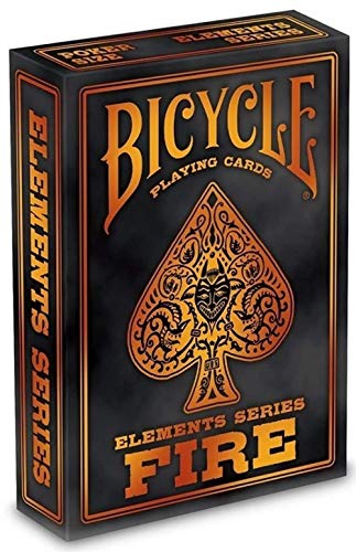 Bicycle Bicycle-10016974 Elements Series: Fire Baraja de Cartas para coleccionistas, Magos y cardistry, Color, único (10016974)