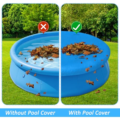Cobertor redondo inflable para piscina 6 pies miniatura 4