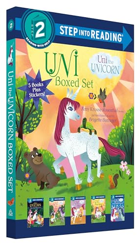 Image of Uni the Unicorn Step into Reading Boxed Set: Uni Brings Spring; Uni's First Sleepover; Uni Goes to School; Uni Bakes a Cake; Uni and the Perfect Present