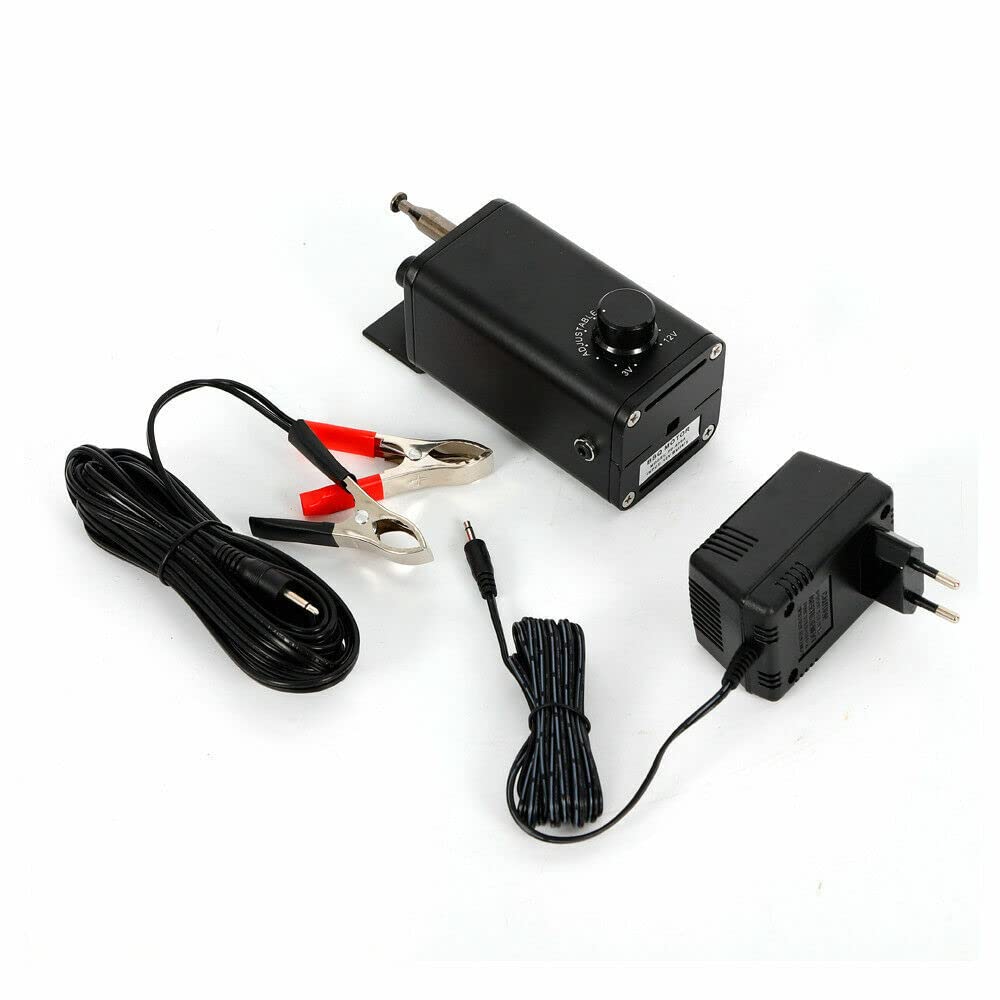 Elektrogrill Motor für BBQ Grill, 15W, 12V, Drehspieß, Tischgrill, Schwarz Metall