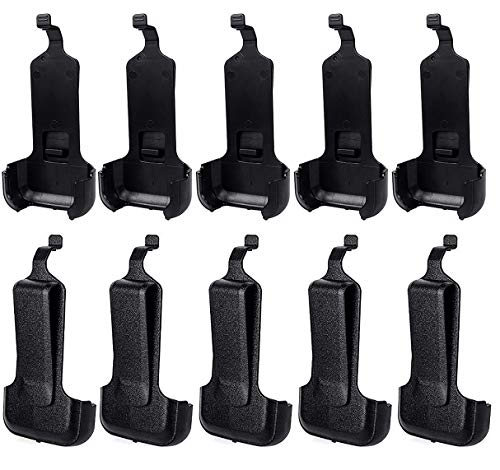 abcGoodefg Walkie Talkie Belt Clip for Retevis RT22 RT622 RT22S Zastone X6 LT-316/TD-M8/ZS-B1/NK-U1 R1 Two Way Radios (10 pcs)