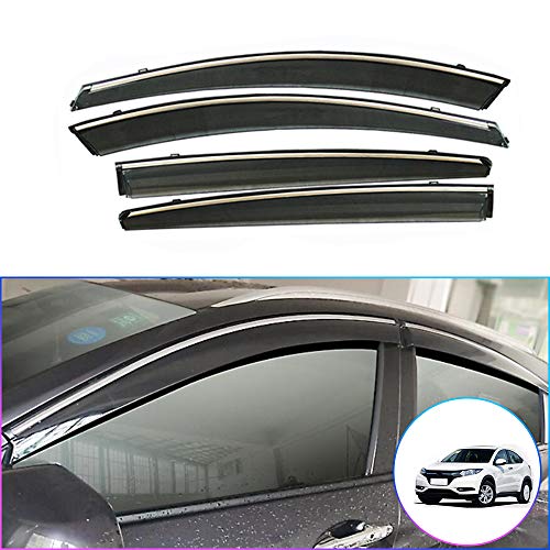 Muchkey Side Window Deflectors for Honda Vezel HRV XRV 2015 2016 2017 2018 2019 2020 2021 2022 Car Window Visor Sun Rain Guard Wind Deflectors 4-Piece Set