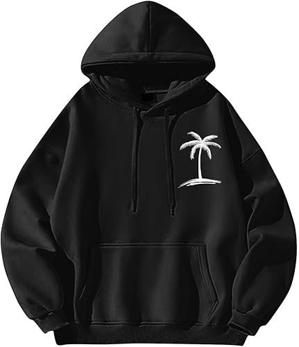 Miniatura 3 de Sudaderas con capucha para hombre, diseño gráfico Y2K, color sólido, sudadera con capucha de manga larga, sudaderas casuales