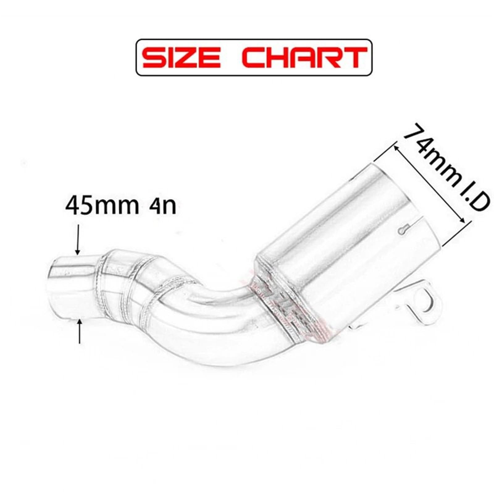 Tubo de Escape Escape de 45 mm con Enlace Central y catalizador Cut-Cat para KTM RC Duke 125 250 390 ADV Adventure 2020 2021 2022 Moto Tubo Escape