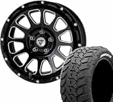 もん吉8 ⭐️265/70R17⭐️M/T⭐️新品タイヤ新品ホイールセット⭐️4本 MONSTA RT HYBRID アールティーハイブリット