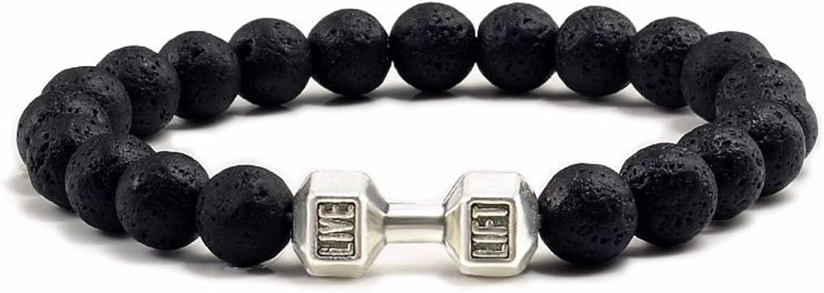 Amazon | Atiptu ダンベルブレスレット メンズ レディース 天然石