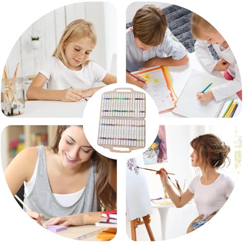 Marqueurs acryliques 72 couleurs matériel de dessin multi-surfaces