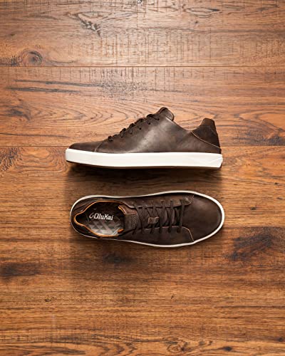 OLUKAI Lae'ahi Li 'Ili Men's Waterproof Leather Sneaker, Versatile & Casual Everyday Shoe, All-Day Comfort & Support, Enhanced Grip & Traction - Image 5