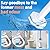 KAHIT 100 Count Toilet Wand Refills Disposable Toilet Brush Toilet Cleaner Refill Pads Wand Kit Scrubber Refills Compatible With Most Brushes No Falling Apart, Fresh Fragrance