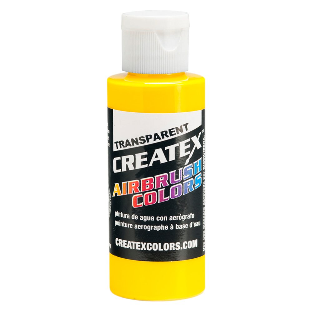 Createx Airbrush Paint, Transparent Brite Yellow, 4 oz (5114-04)