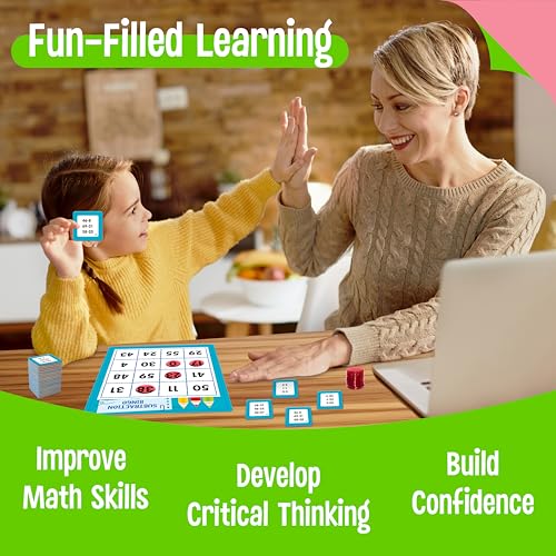 Addition & Subtraction Bingo Game educativo para niños miniatura 5