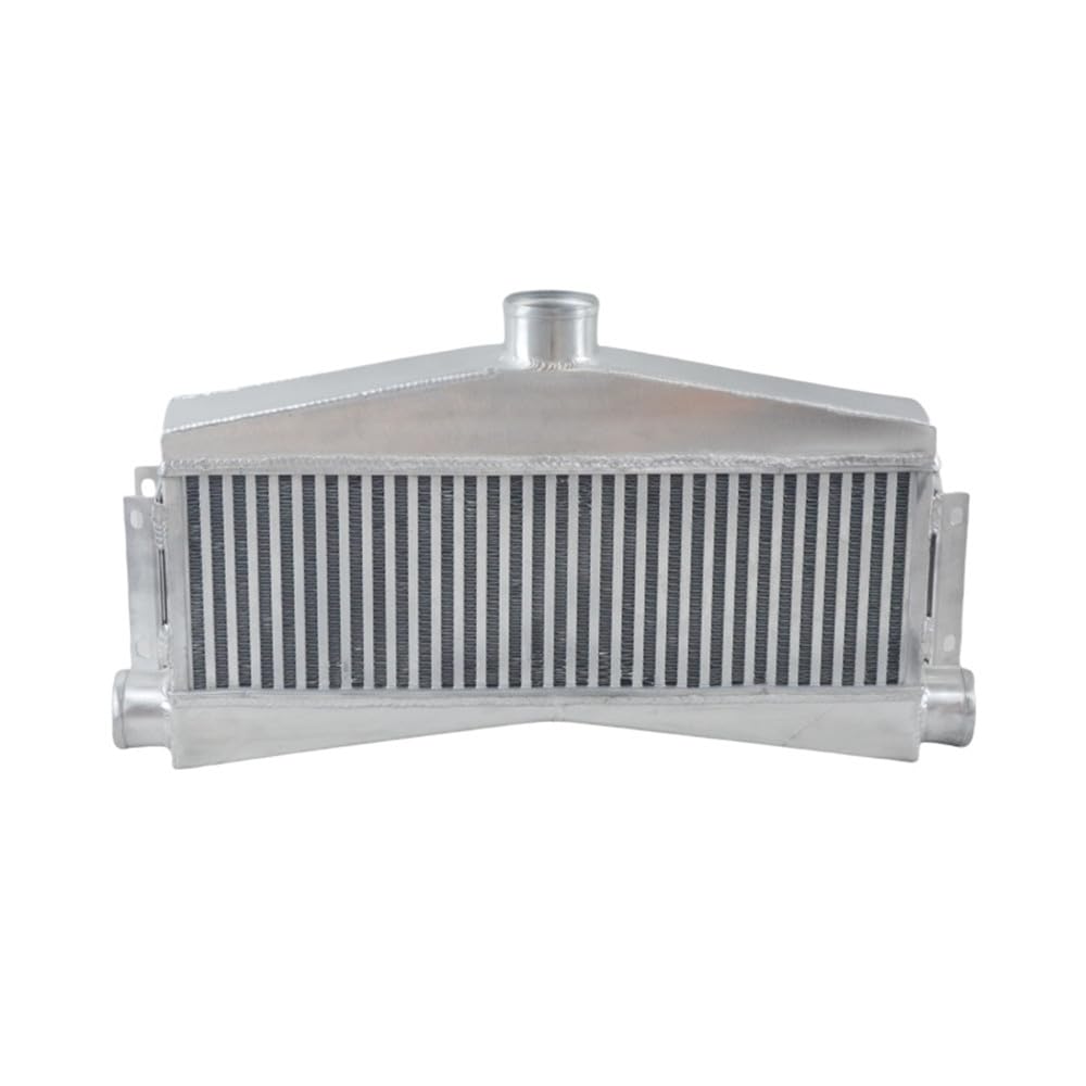 Universal Twin Turbo Aluminum Intercooler 24"x7"x3.5" Custom (2 Inlet /1 Outlet)