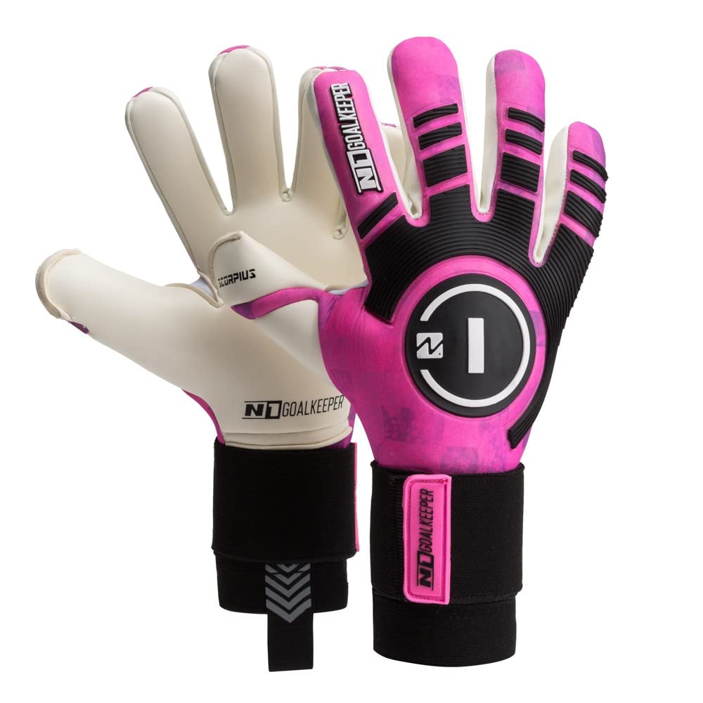 N1 Goalkeeper gloves Scorpius SSG Pro. Football Gloves with Negative Cut and Non-Slip German Latex SSG Pro. Soccer Goalie Gloves Fitted for Adults
