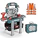 Deejoy Kids Tool Bench with Realistic Tools and Electric Drill, 79 Pcs Transformable Kids Tool Set with Clothes, Toddler Tool Bench Pretend Play Learning Gift for Boys & Girls Age 3-5 (Green)