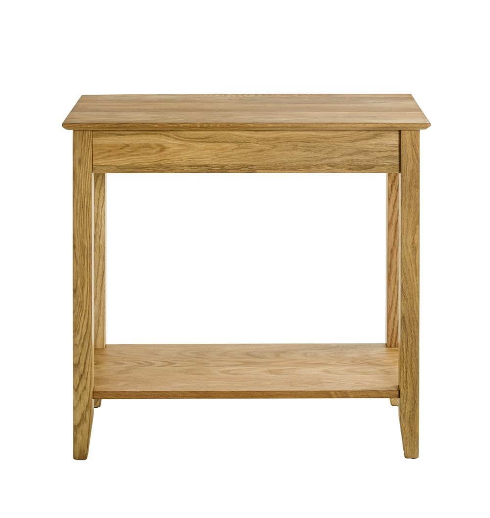 HAKU Console chêne, Bois Massif - Dim.: L 75 cm x H 75 cm x P 35 cm, Style: Traditional