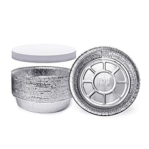 (270 Pack) Premium 9-Inch Round Foil Pans with Board Lids l Heavy Duty l Disposable Aluminum Tin for Roasting, Baking, or Cooking
