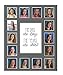 All Things For Mom School Days Picture Mat with Multiple Openings - School Years Photo Collage - No Frame - 2 Pre-School & Kindergarten to 12th Grade (15 Photos, 2PreK - 12th, Gray)