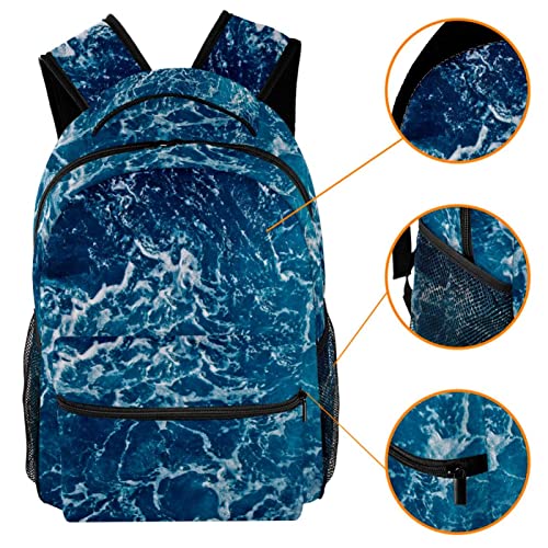 Mochilas ligeras azul ola de mar para solucionar la falta de espacio en viajes 3
