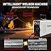 HANSNOK 130A Mini Stick Welder Super MINI Portable 110V ARC Welding Machine IGBT Inverter with Hot Start & Anti-Stick Small Welder for Beginners for 1/16