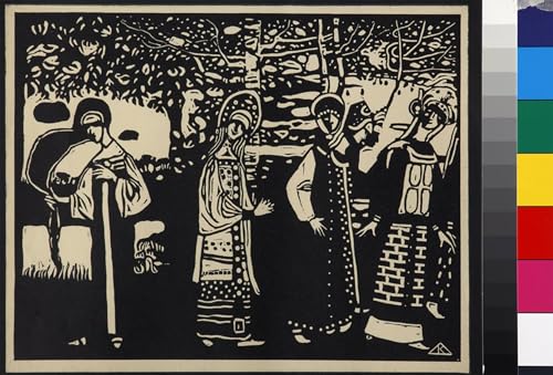 Cuadro Kandinsky Mujeres en el bosque decoracion elegante para dormitorio