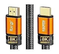 IBRA 2.1 Orange HDMI Cord 8K Ultra High-Speed 48Gbps Lead | Supports 8K@60HZ, 4K@120HZ, 4320p, Compatible with Fire TV, 3D …