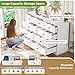 Hasuit White Dresser for Bedroom with 9 Drawers, 51.2