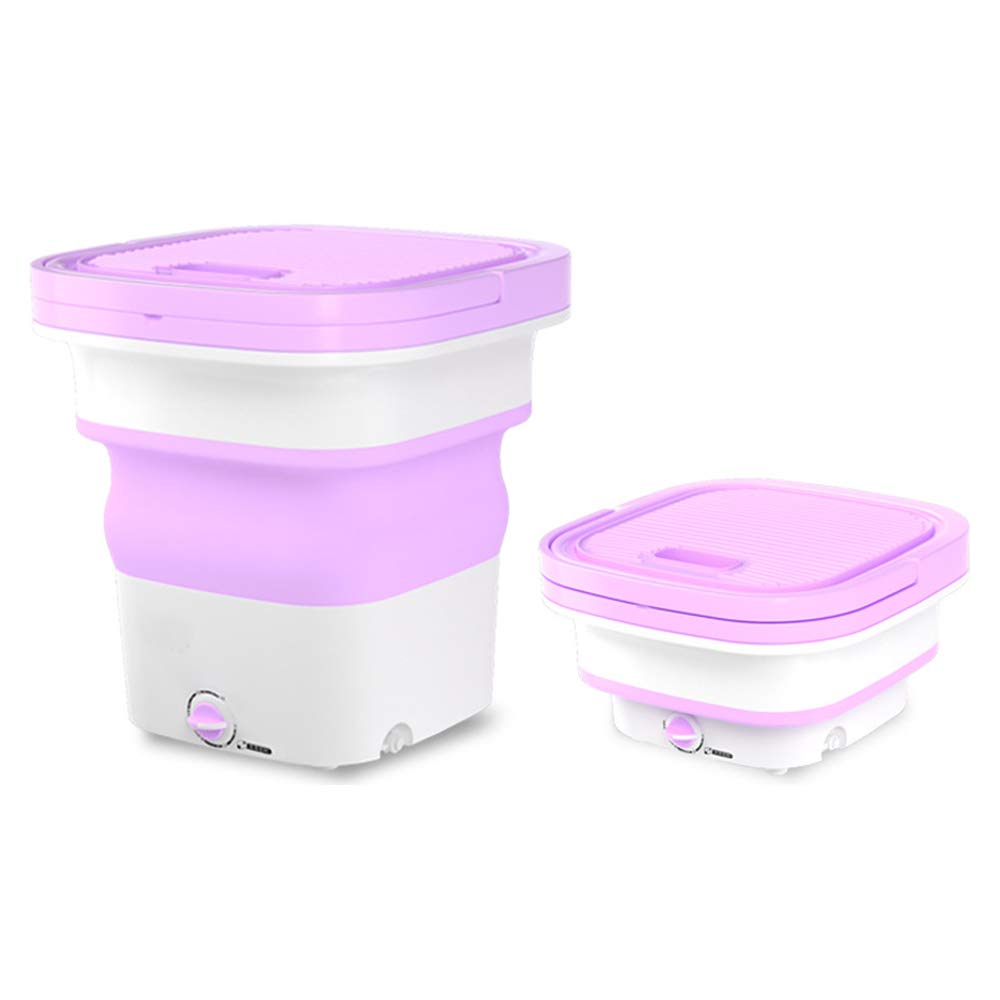 Mini machine à laver portable pliante violette automatique pour camping