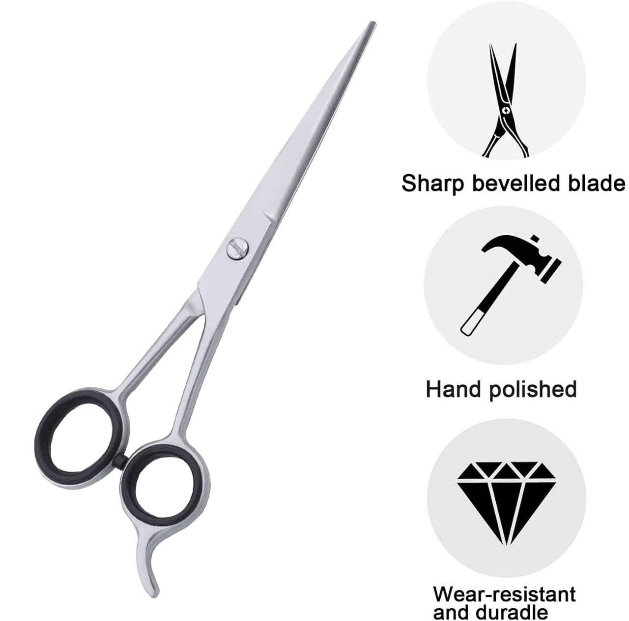 Hair Scissors For Men Professional Hairdressing Scissors Titanium Stainless Steel - Foto 12