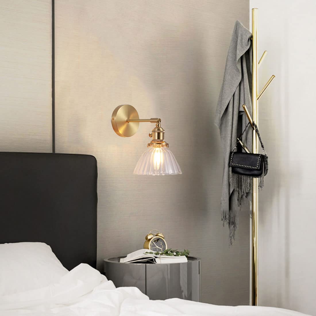 Amazon.co.jp : 工業用ブラケットライトガラスランプカバーレトロ