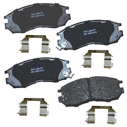 Image of Bendix Premium SBC484 Ceramic Front Brake Pads for Select Models Chrysler Cirrus,Sebring,Dodge Avenger,Colt,Stratus,Eagle GTX,Summit,Talon,Vista,Mitsubishi Eclipse,Expo,Galant,Mirage,Plymouth Laser