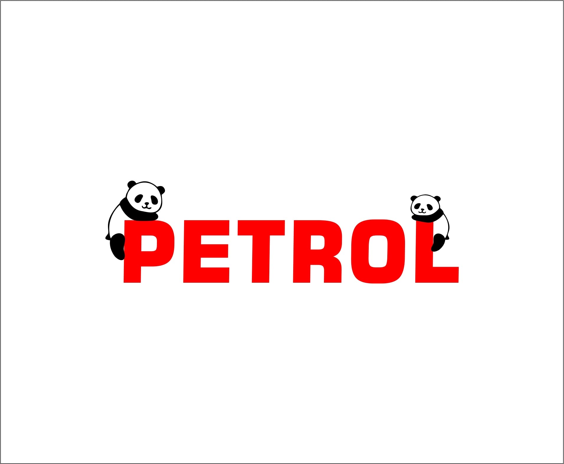 Panda Petrol Sticker for Car-image-33