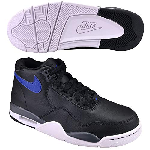 Nike BQ4212-003: Men's Flight Legacy Black/Hyper Blue/Smoke Grey Sneaker (10.5 D(M) US Men) - Main Image